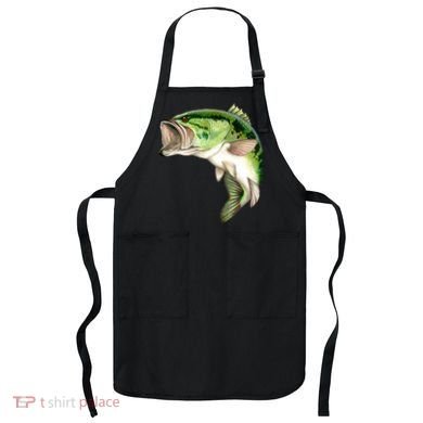 Largemouth Bass Swimming Apron