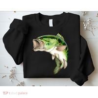Largemouth Bass Swimming Sweatshirt thumb 2