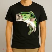 Largemouth Bass Swimming T-Shirt thumb 3