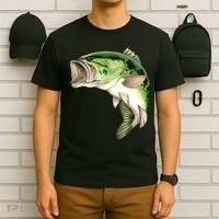 Largemouth Bass Swimming T-Shirt thumb 6