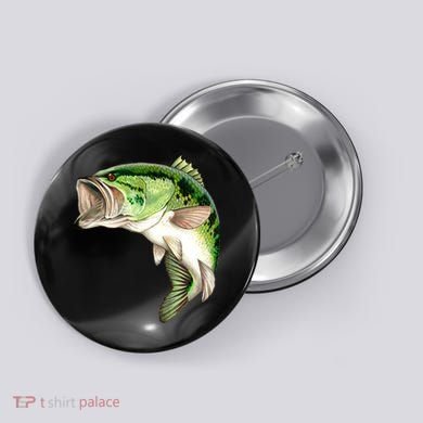 Largemouth Bass Swimming Button