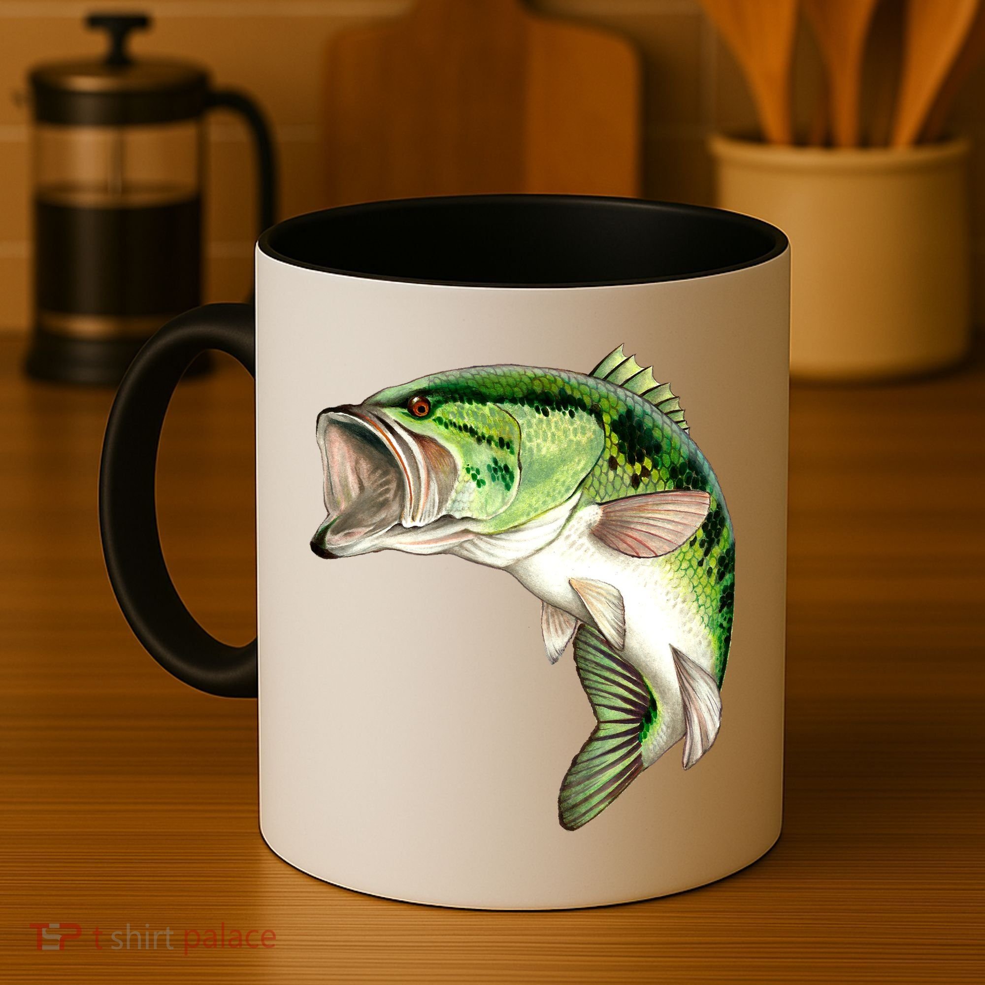 Largemouth Bass Swimming Coffee Mug
