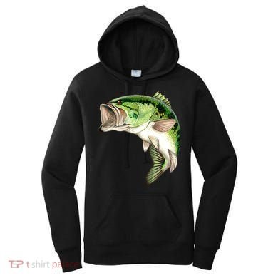 Largemouth Bass Swimming Women's Hoodie