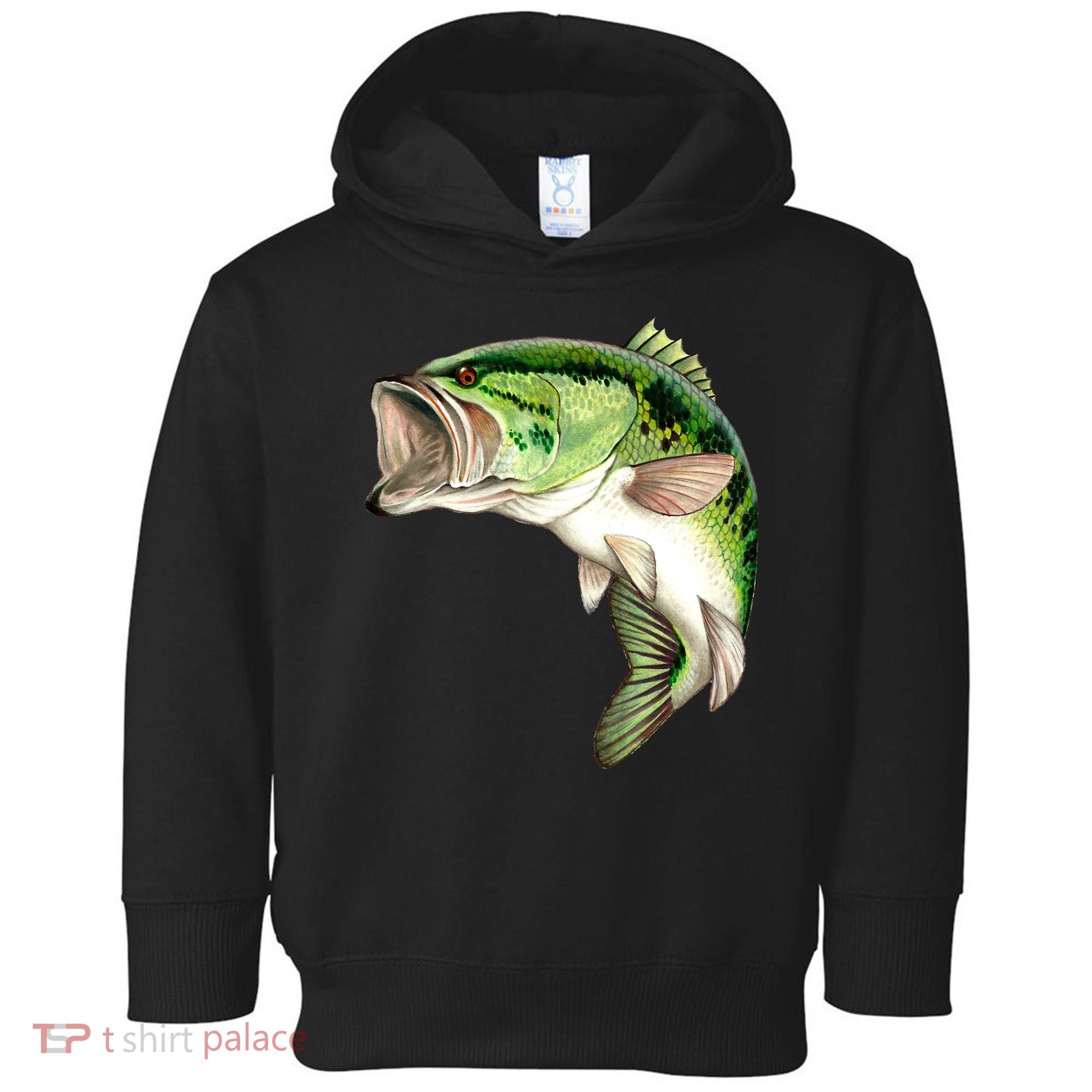 Largemouth Bass Swimming Toddler Hoodie