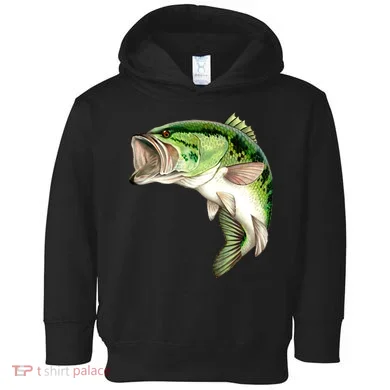 Largemouth Bass Swimming Toddler Hoodie