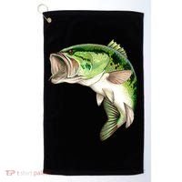 Largemouth Bass Swimming Golf Towel thumb 0