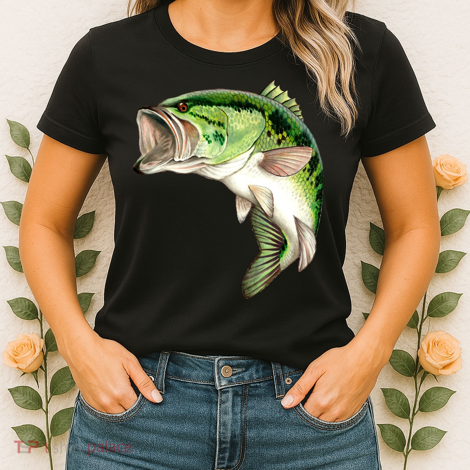 Largemouth Bass Swimming Women's T-Shirt