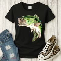 Largemouth Bass Swimming Women's T-Shirt thumb 3