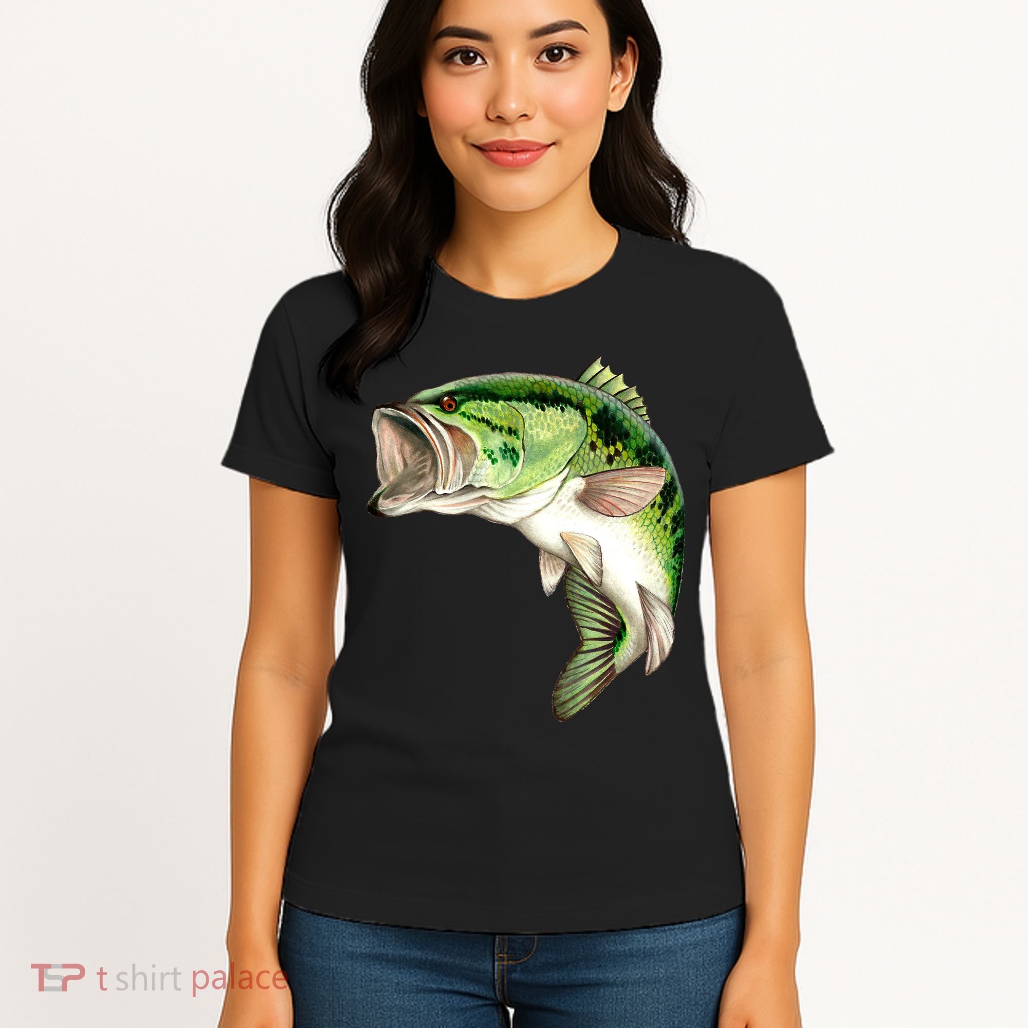 Largemouth Bass Swimming Women's T-Shirt