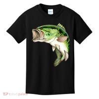 Largemouth Bass Swimming Kids T-Shirt thumb 0