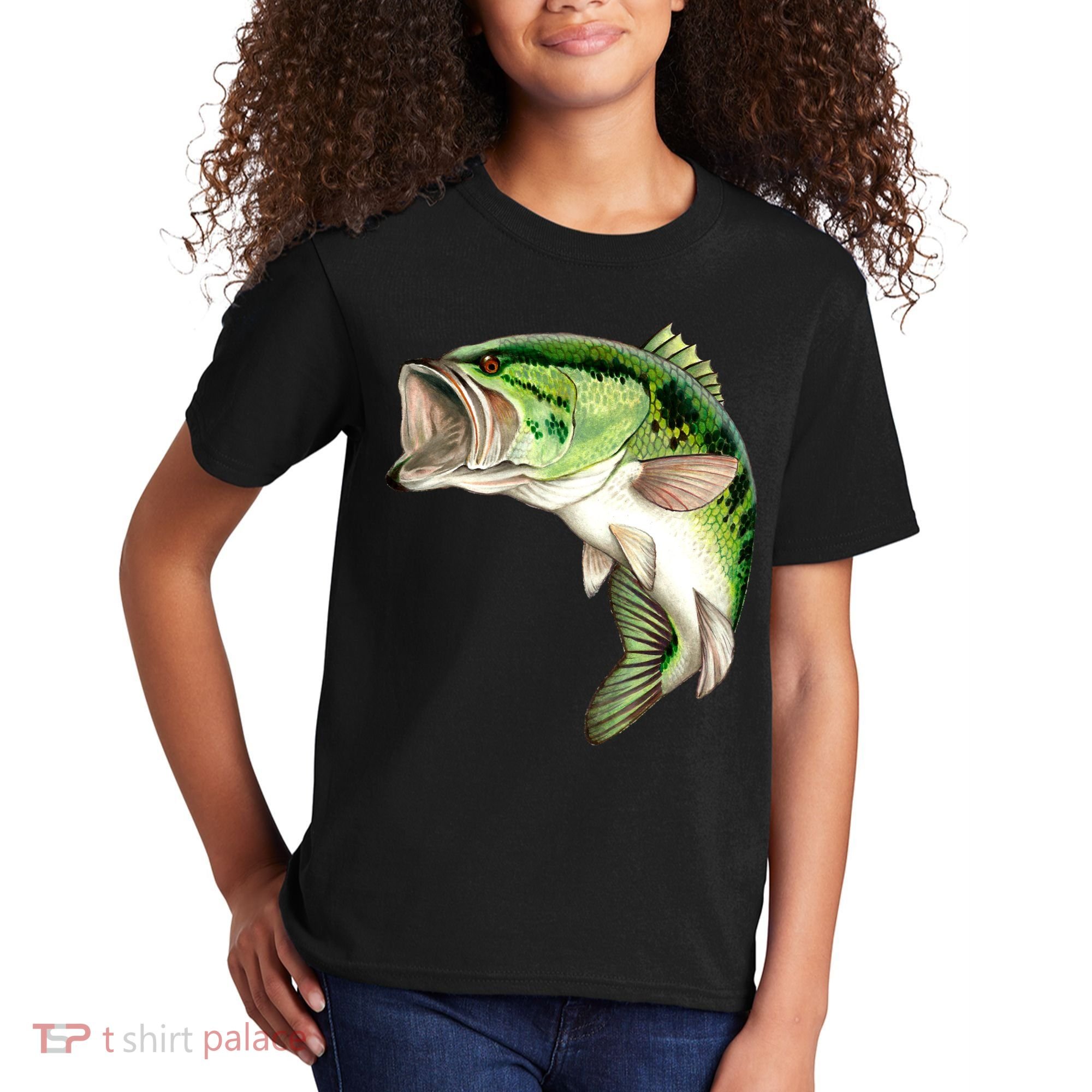 Largemouth Bass Swimming Kids T-Shirt