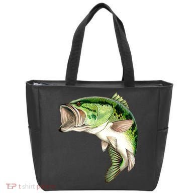 Largemouth Bass Swimming Tote Bag
