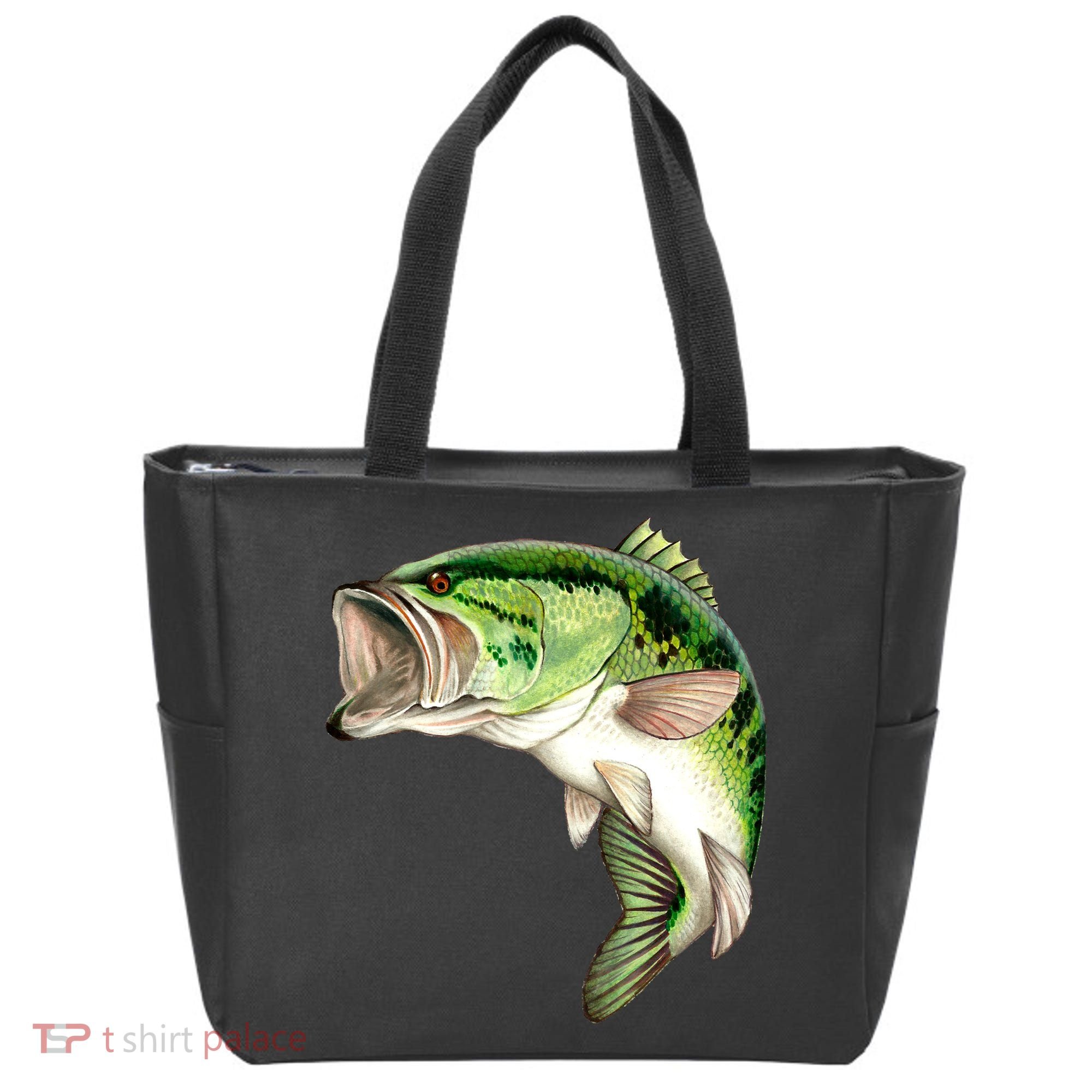 Largemouth Bass Swimming Tote Bag