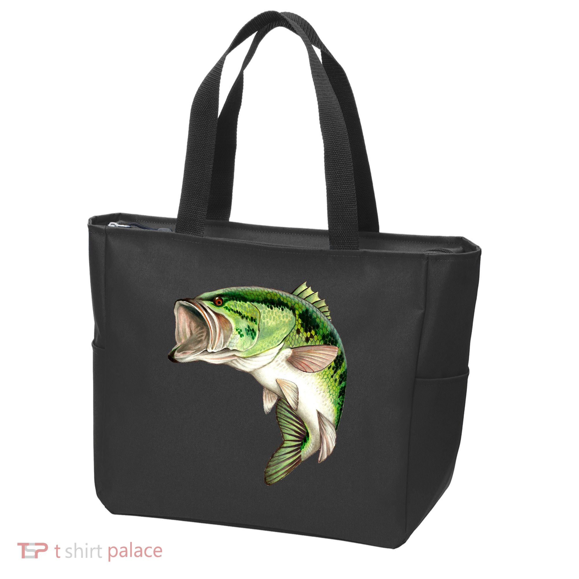 Largemouth Bass Swimming Tote Bag