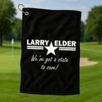 Larry Elder For California We've Got A State To Save Golf Towel thumb 1