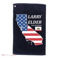 Larry Elder For Governor Golf Towel thumb 0