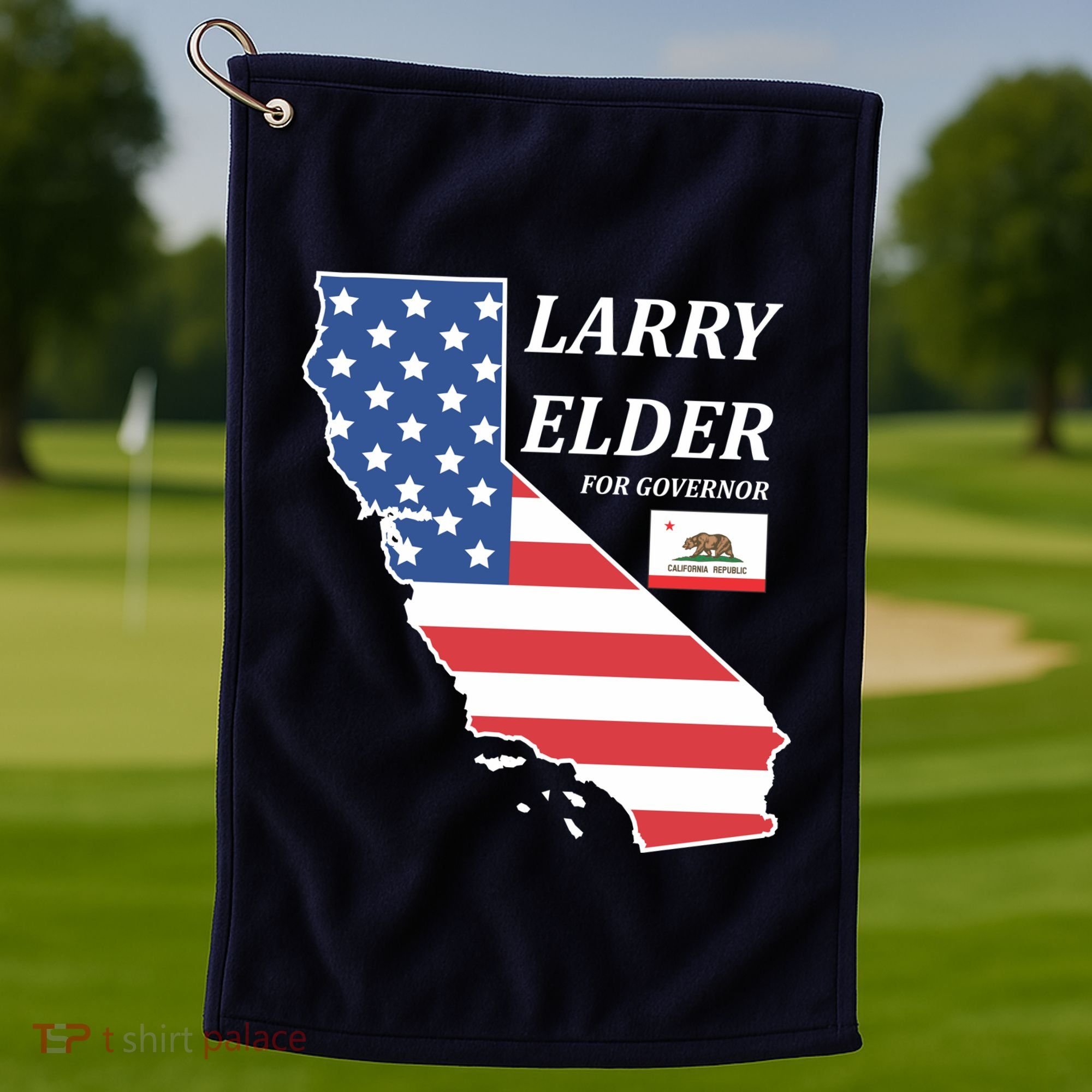 Larry Elder For Governor Golf Towel