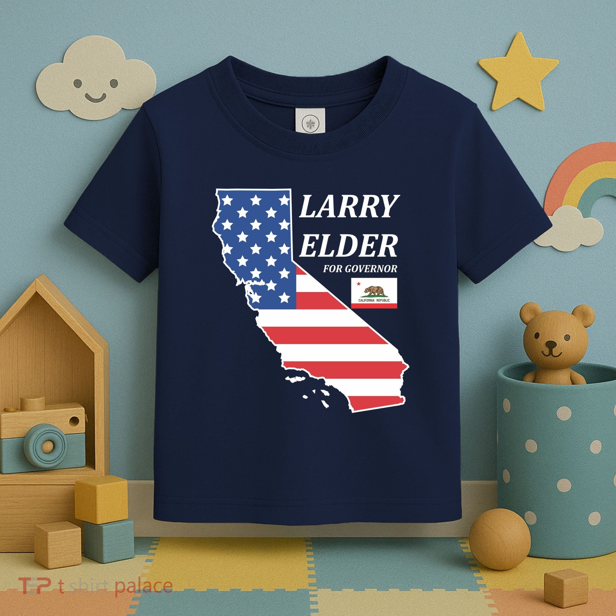 Larry Elder For Governor Toddler T-Shirt
