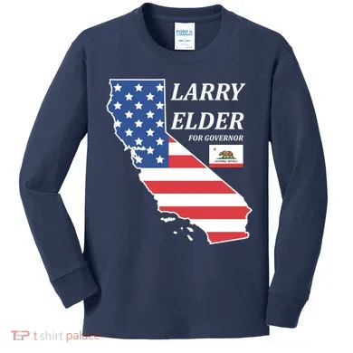Larry Elder For Governor Kids Long Sleeve Shirt