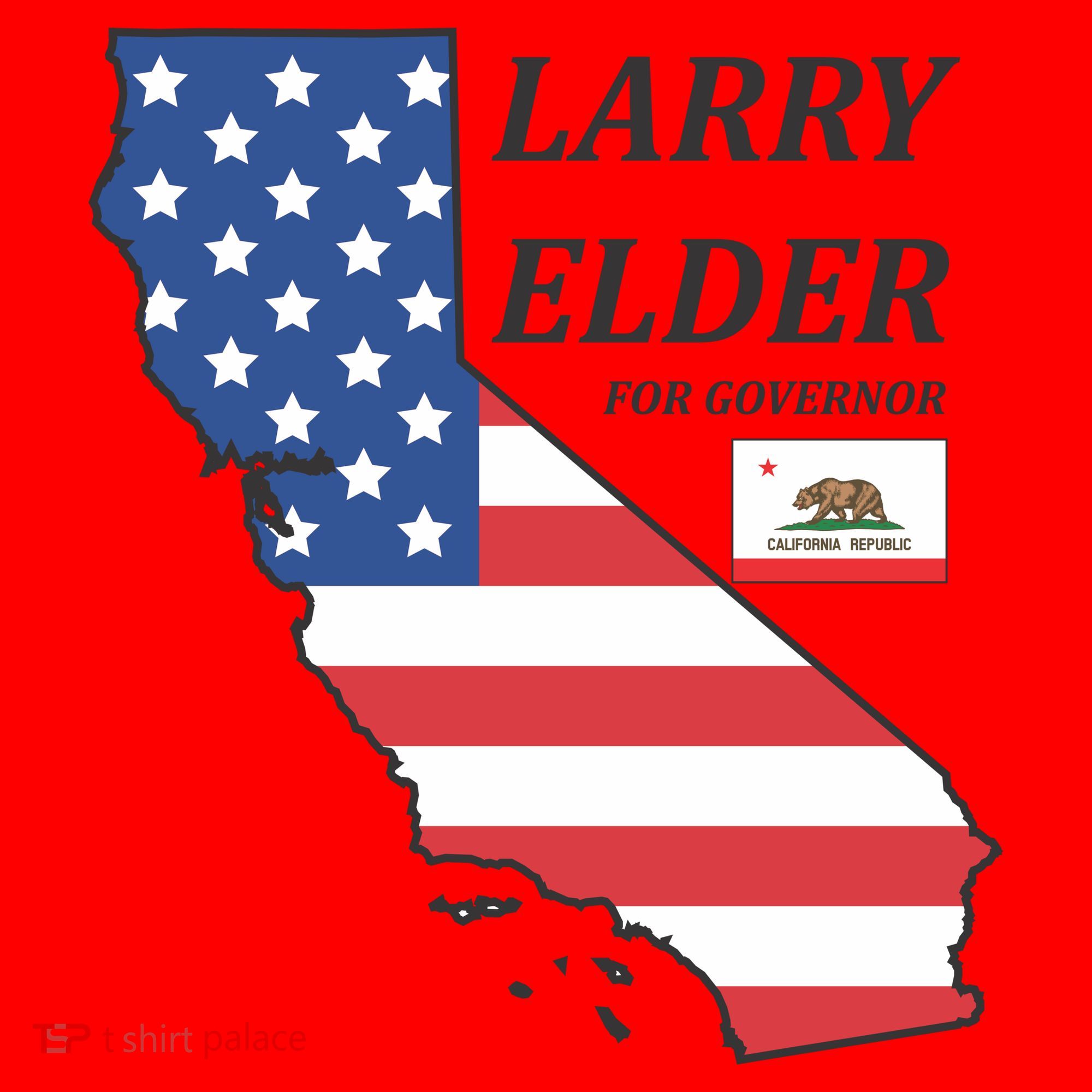 Larry Elder For Governor Santa Hat