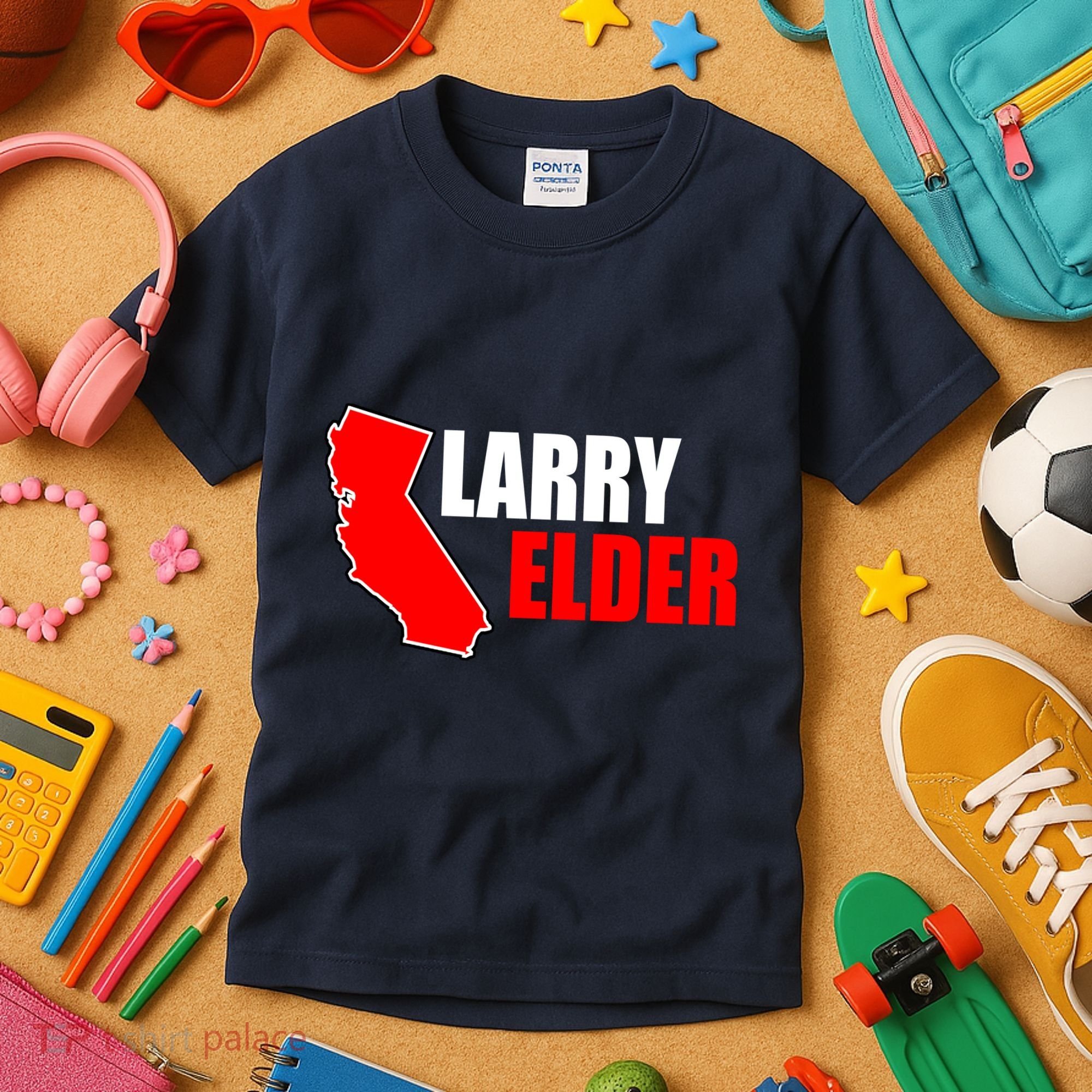 Larry Elder Republican Governor California Kids T-Shirt