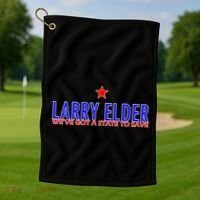 Larry Elder We've Got A State To Save Golf Towel thumb 1