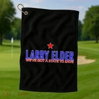 Larry Elder We've Got A State To Save Golf Towel thumb 1