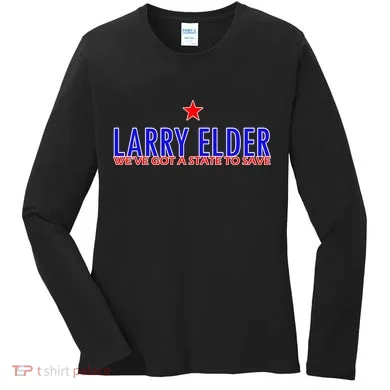 Larry Elder We've Got A State To Save Women's Long Sleeve Shirt