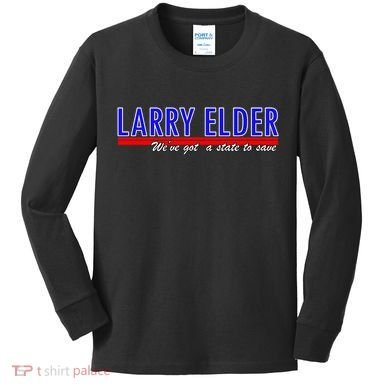 Larry Elder We've Got A State To Save Pro Republican Kids Long Sleeve Shirt