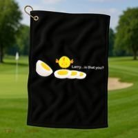 Larry The Egg Golf Towel thumb 1