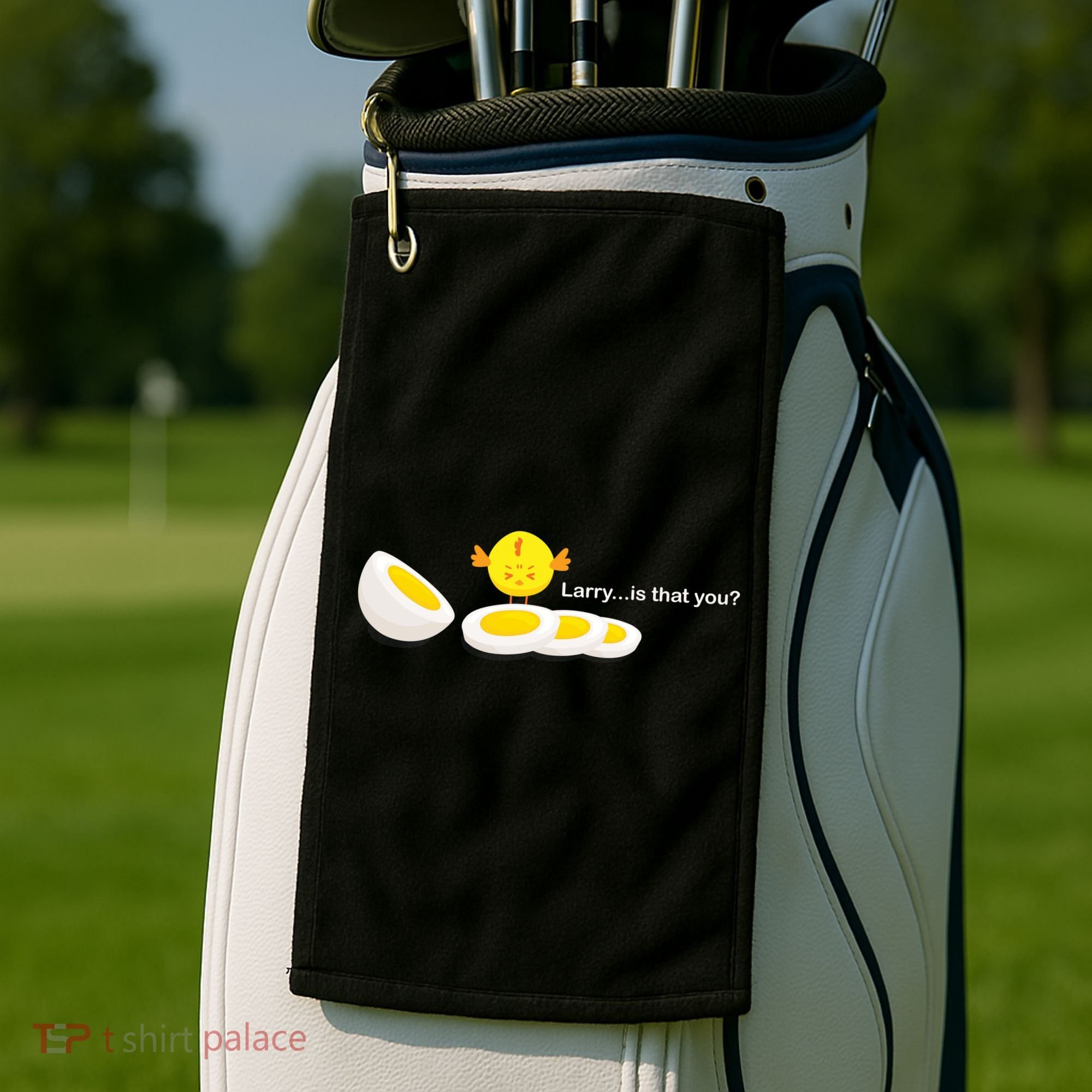 Larry The Egg Golf Towel