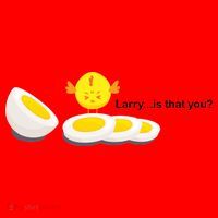 Larry The Egg Santa Hat thumb 1