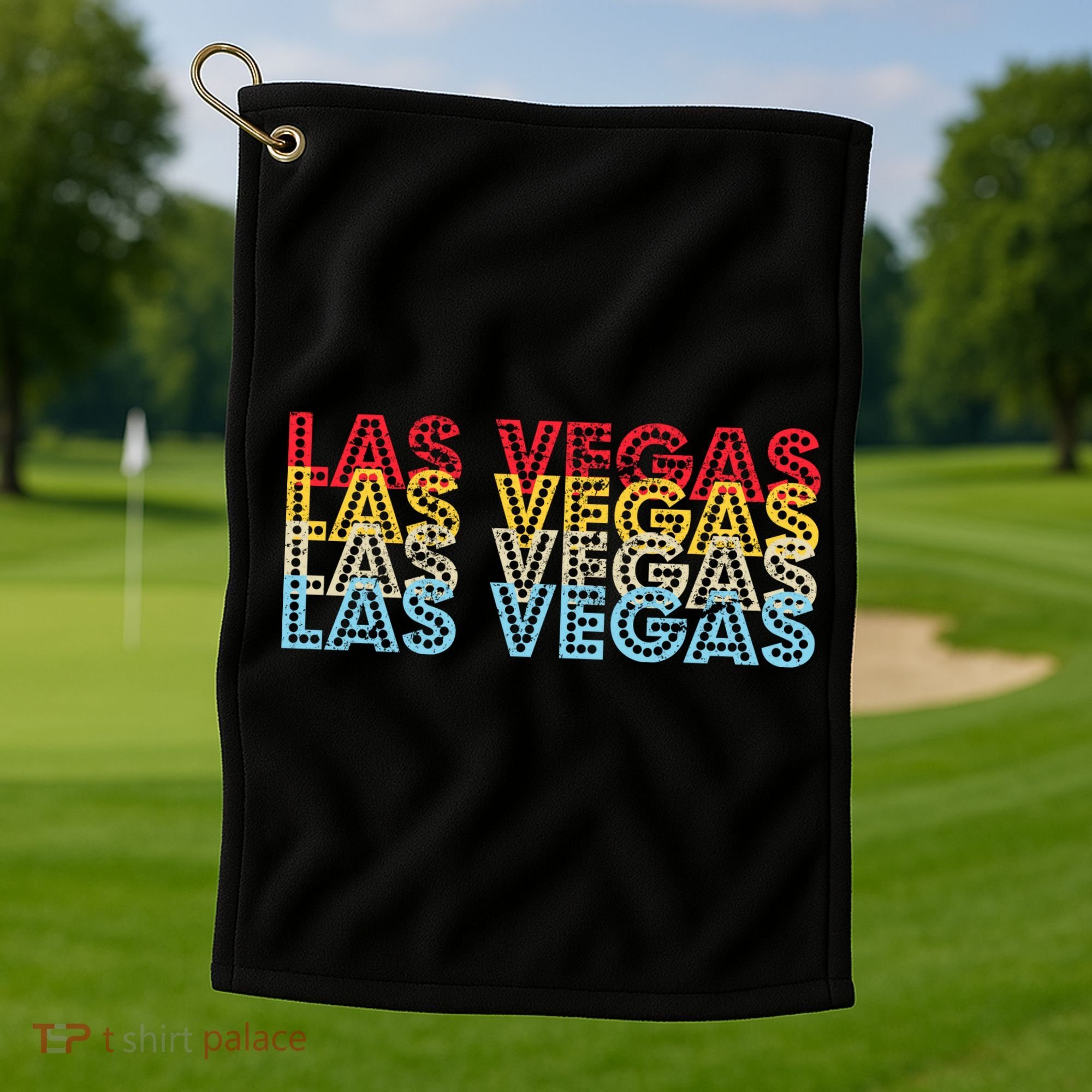 Las Vegas Classic Retro Logo Golf Towel