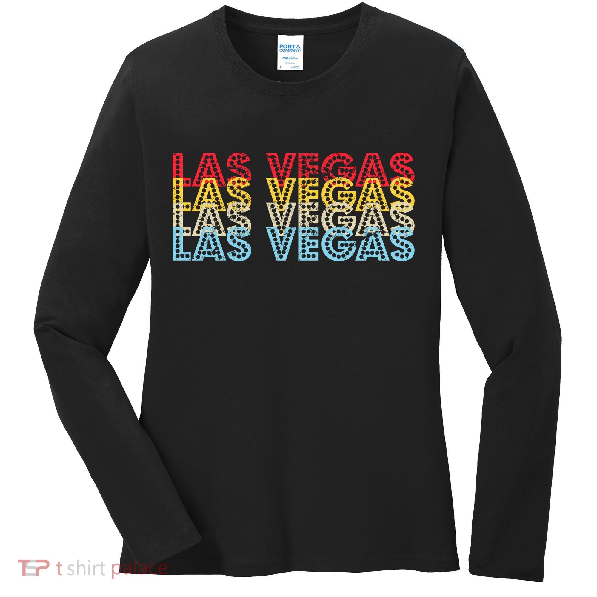 Las Vegas Classic Retro Logo Women's Long Sleeve Shirt