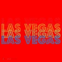 Las Vegas Classic Retro Logo Santa Hat thumb 1