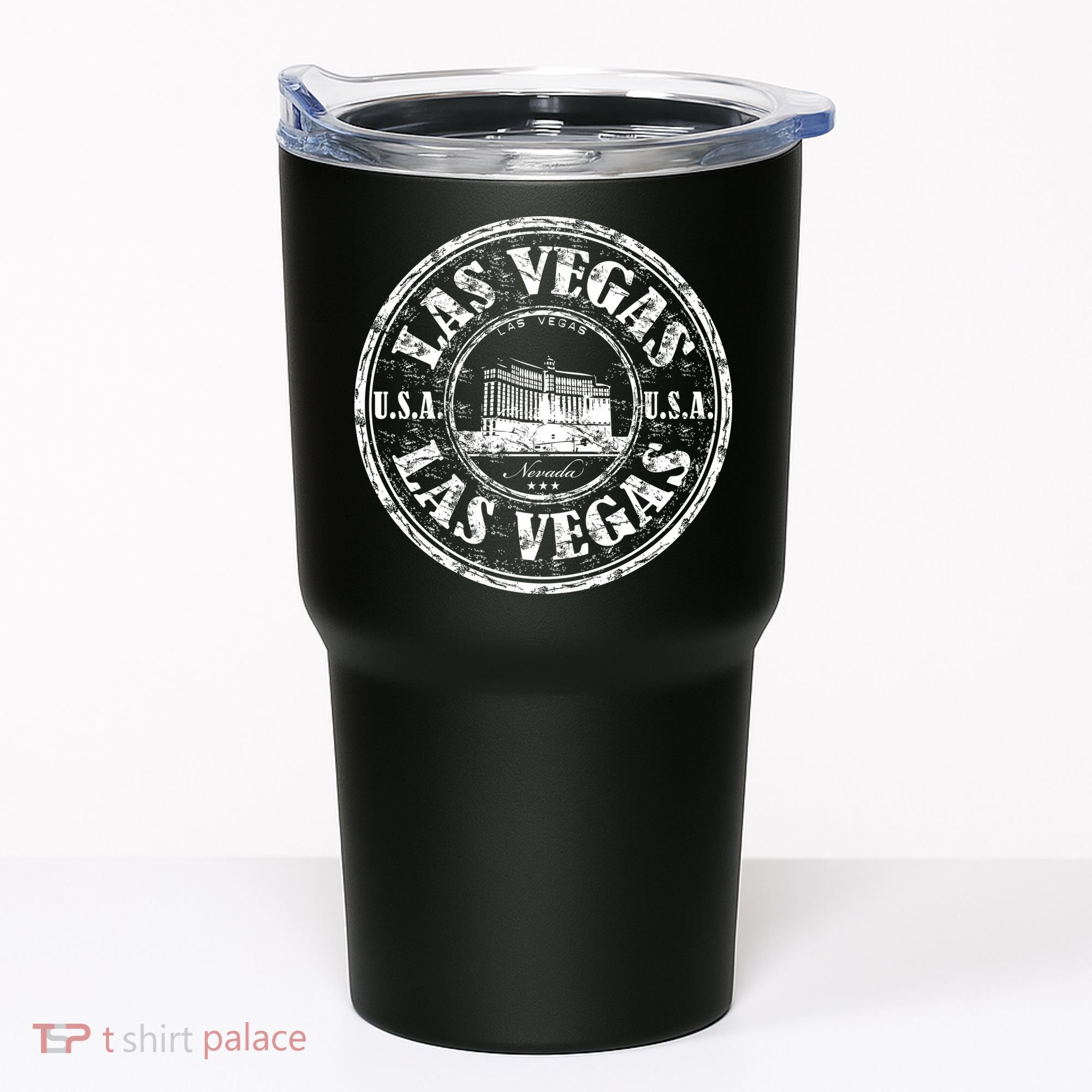 Las Vegas Distressed Circle Tumbler