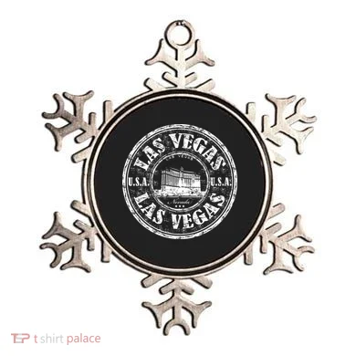 Las Vegas Distressed Circle Ornament