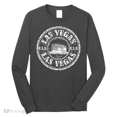 Las Vegas Distressed Circle Long Sleeve Shirt