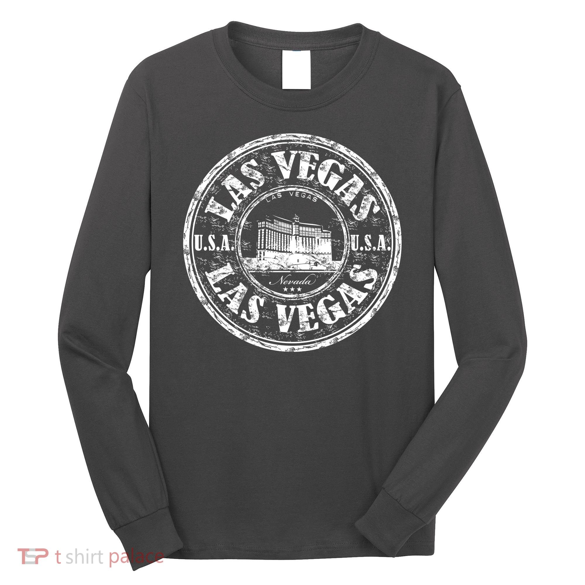 Las Vegas Distressed Circle Long Sleeve Shirt
