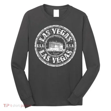 Las Vegas Distressed Circle Long Sleeve Shirt