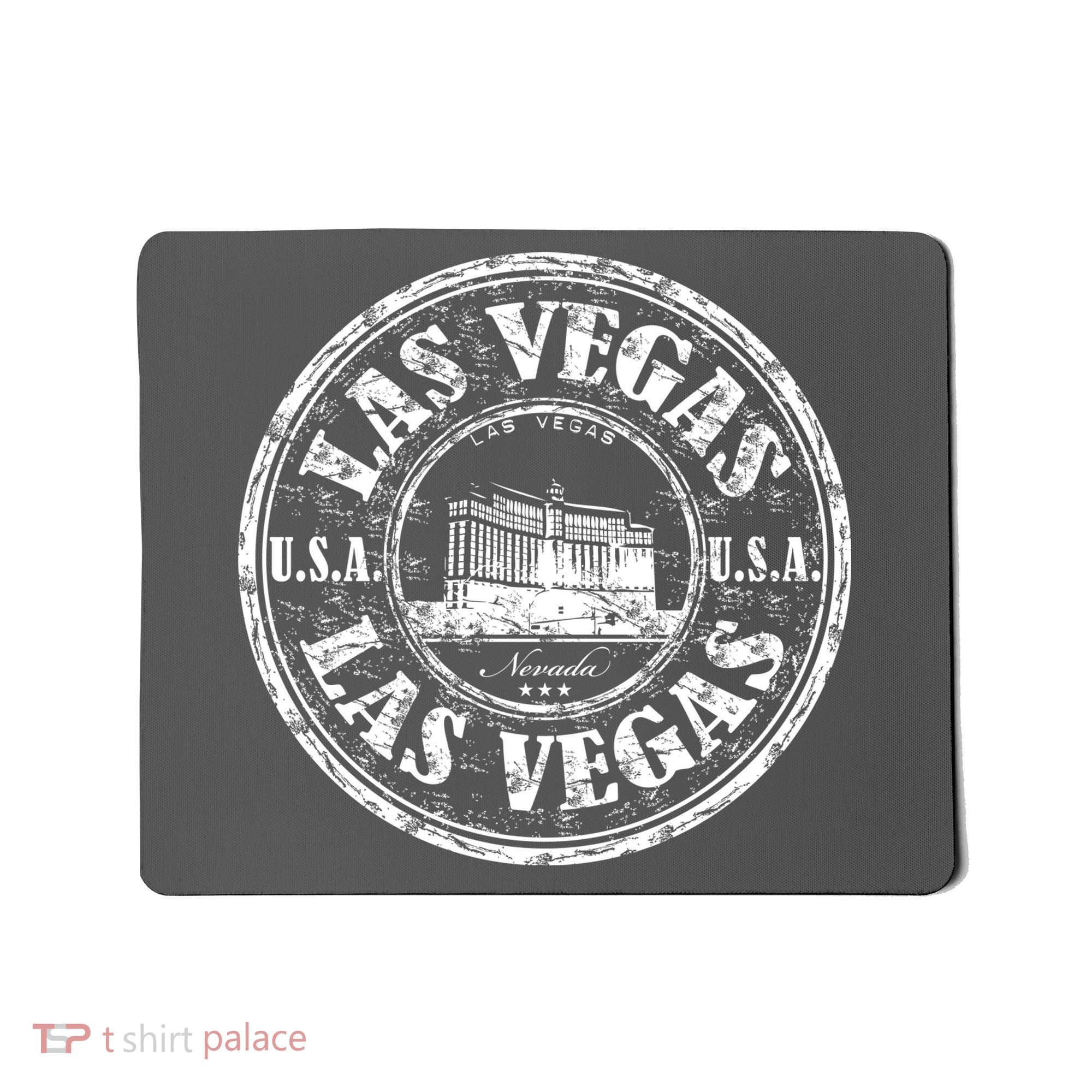 Las Vegas Distressed Circle Mousepad