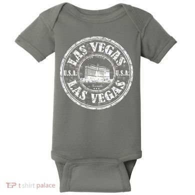 Las Vegas Distressed Circle Baby Bodysuit