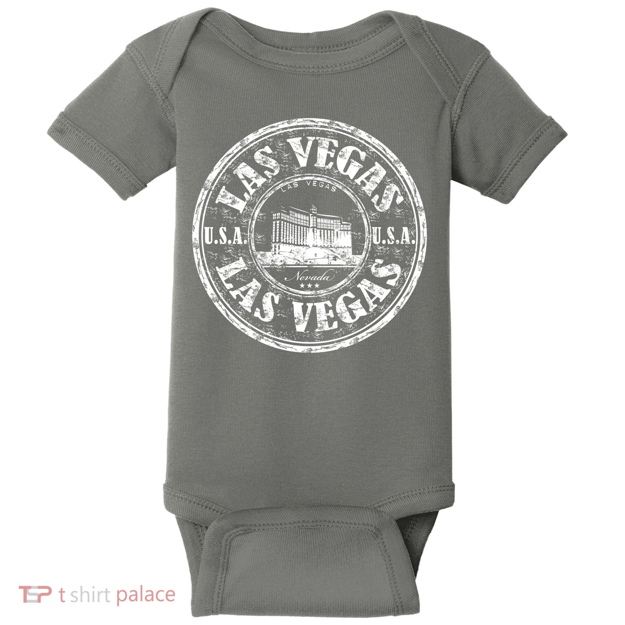 Las Vegas Distressed Circle Baby Bodysuit