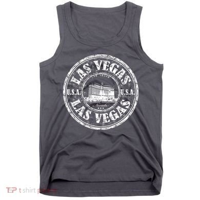 Las Vegas Distressed Circle Tank Top