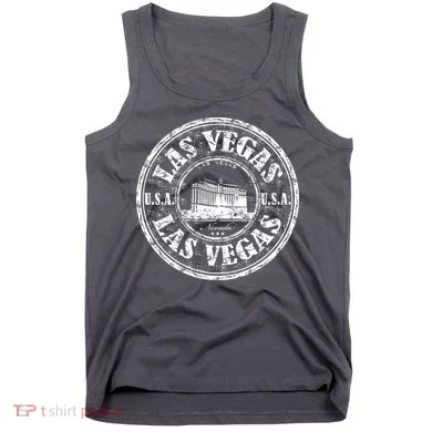Las Vegas Distressed Circle Tank Top
