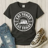 Las Vegas Distressed Circle Women's T-Shirt thumb 3