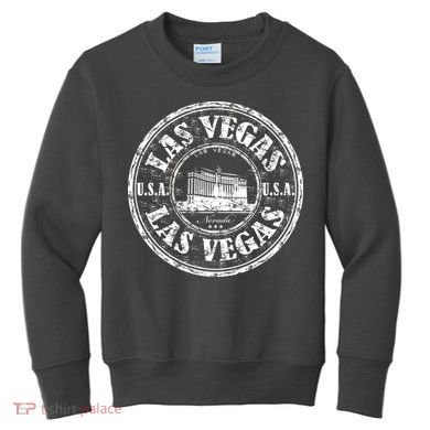 Las Vegas Distressed Circle Kids Sweatshirt