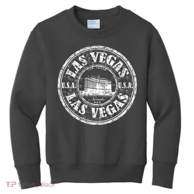 Las Vegas Distressed Circle Kids Sweatshirt