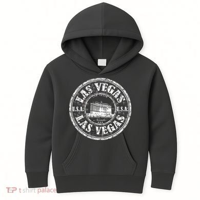 Las Vegas Distressed Circle Kids Hoodie