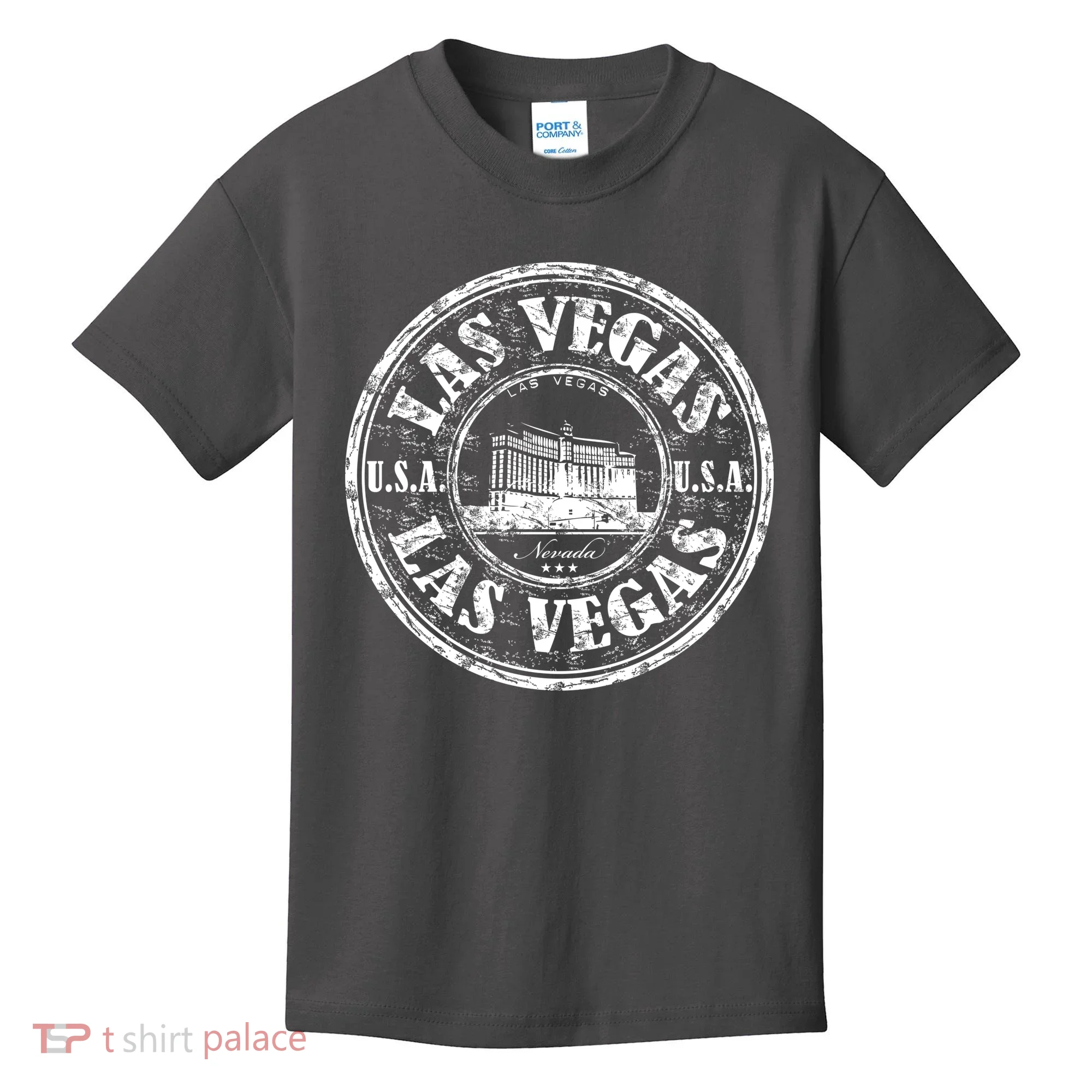 Las Vegas Distressed Circle Kids T-Shirt